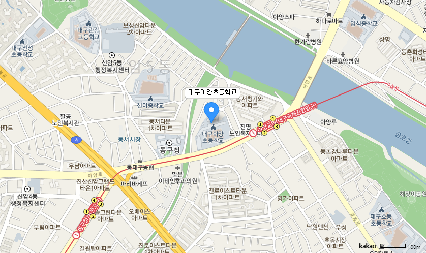 학교 찾아오시는 길 지도